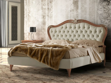 PRESTIGE 2 - Wooden king size bed with tufted headboard by CASA +39 - view 2